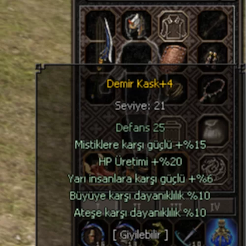  5 Efsunlu Demir Kask - bedava sayılır